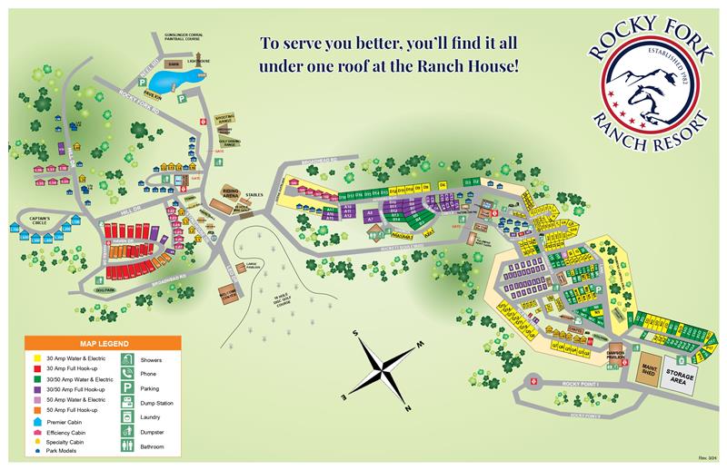 Rocky Fork Ranch Resort Map