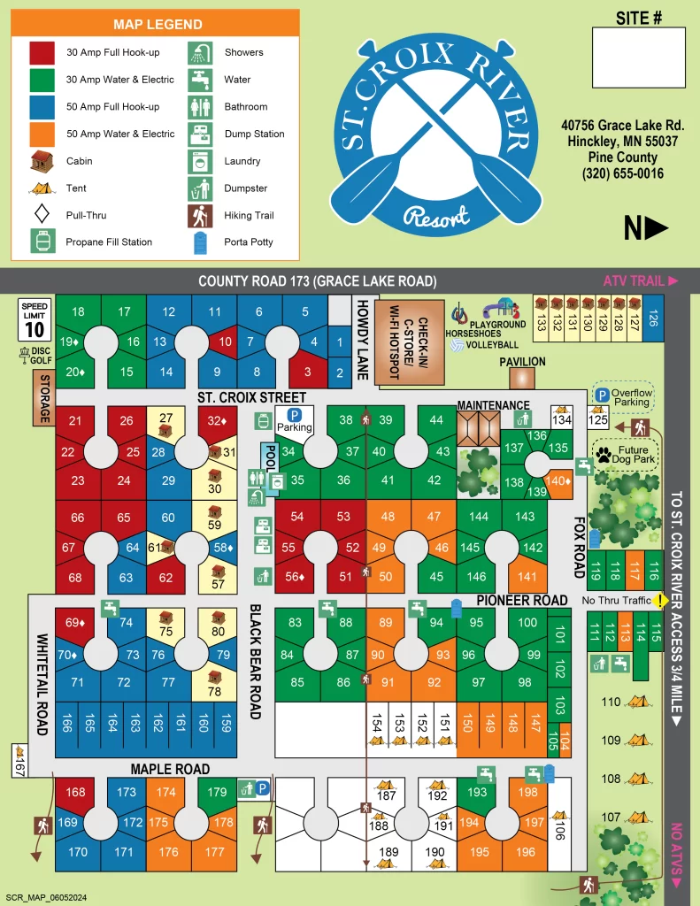 St. Croix River Resort Map